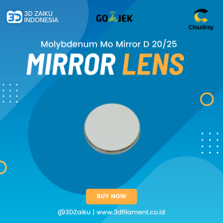 CloudRay CO2 Laser Molybdenum Mo Mirror Cermin Laser CO2 - 25 mm